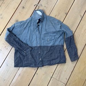Zara Chambray button down. Wide fit, great shape